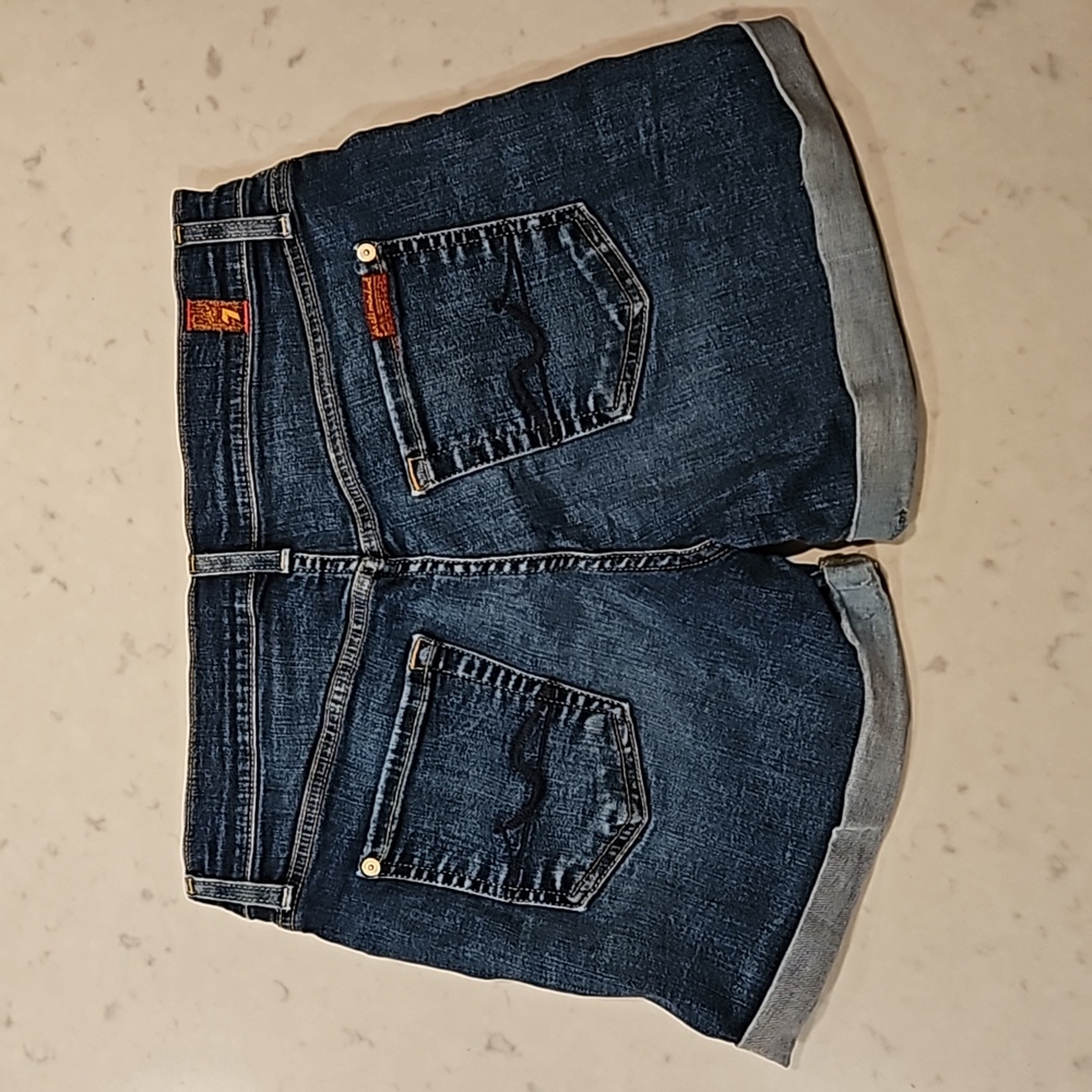 7FAM Denim Shorts, Size 25